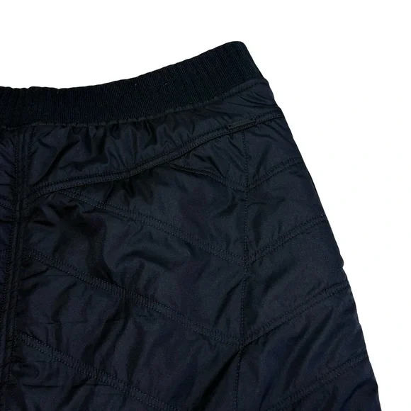 Prana Diva Wrap Powder Skirt Quilted  Sherpa Black Insulated  Size Medium - Picture 5 of 10